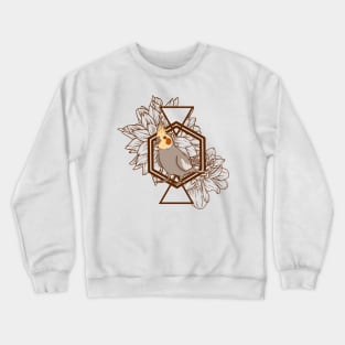 Floral Cockatiel Crewneck Sweatshirt